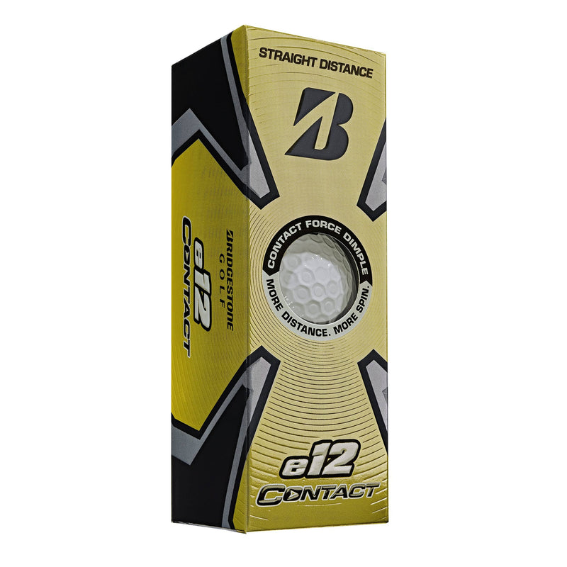 Bridgestone E12 CONTACT GOLF BALLS 2023 - WHITE - 1 Dozen - Golf Gift