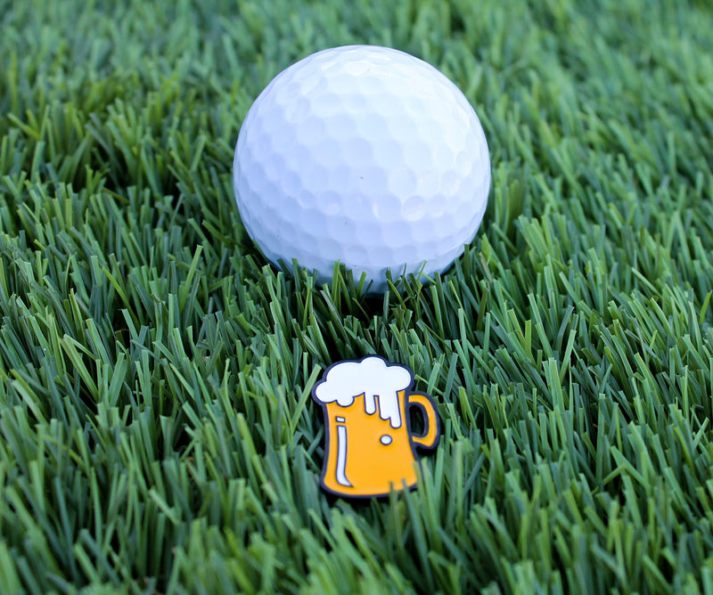 Mulligan Hooligan Beer Mug Ball Marker + Magnetic Hat Clip, Unique Golf Gift, Premium Quality, The Perfect for Your Favorite Golfer, Golf Accessories for Any Occasions - Golf Gift