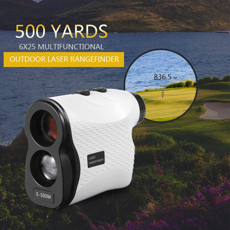 CalmGeek Golf Rangefinder, 500M, High Precision, Multi-functional Modes, Portable and Durable, Ergonomic Design - Golf Gift