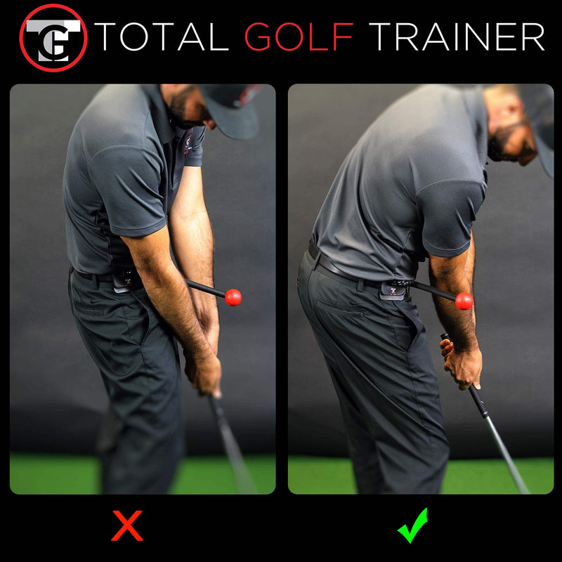 TOTAL GOLF TRAINER HIP Aid - Increases Club Speed, Power & Distance - Proper Hip Turn/Posture/Rotation - Eliminate Chicken Wing/Sliding/Early Extension - Golf Gift