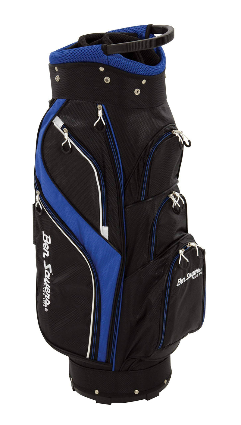 Ben Sayers Unisex DLX Cart Bag, Black/Blue, 8.5-Inch - Golf Gift