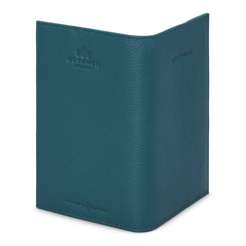 Hoxton Leather Golf Scorecard Holder with Pen Loop by Gryphen (Teal) - Golf Gift