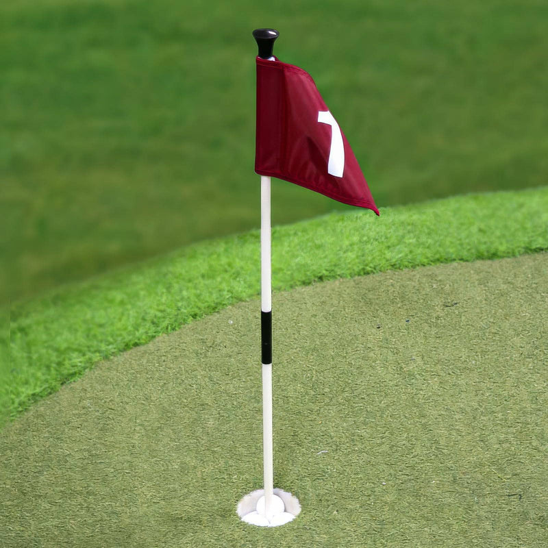 Putting Green Flags and Golf Hole Cup 4Pcs Set, Double-Sided Numbered Golf Flags (1-4), Detachable Golf Flagstick(Total Height 83cm, 10.7cm Dia Hole Cup) - Golf Gift