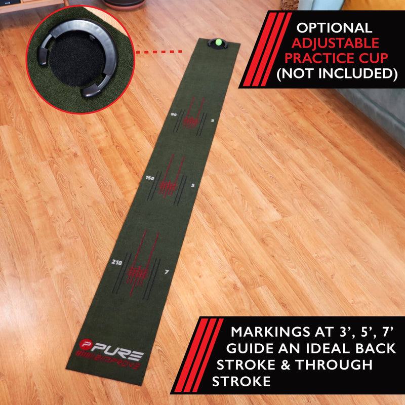 Pure2Improve Perfect Stroke Putting Mat - Golf Gift