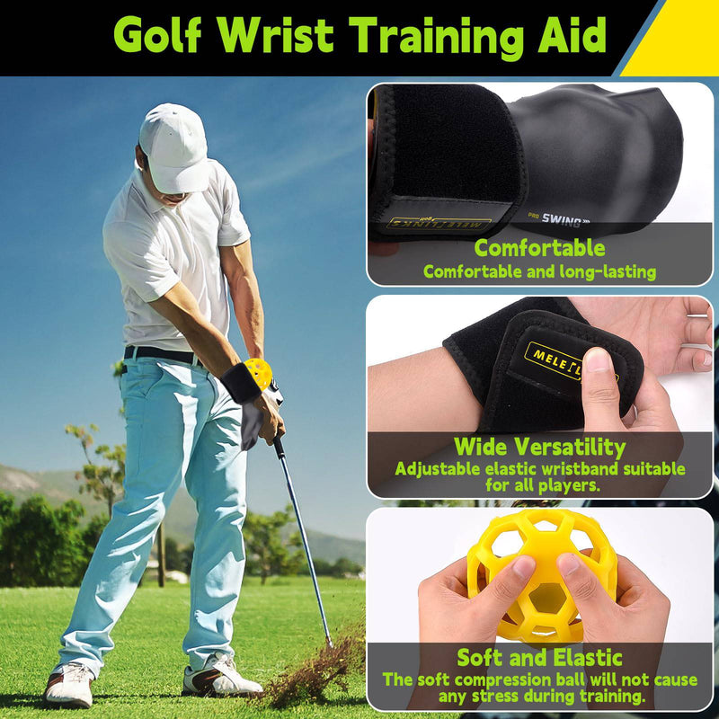 Quixion Golf Swing Trainer Ball, Golf Training Aids, Golf Swing Trainer, Golf Swing Training Aid, Smart Ball Posture Corrector With Corrective Wristband And Ball, Wrist Trainer For Golfer Beginner - Golf Gift