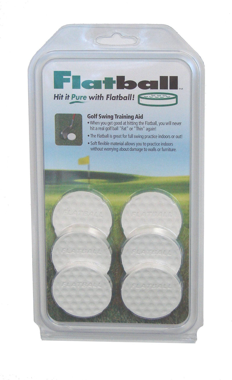 IZZO Golf Flatball Swing Training Aid,FB-401,White,6 X 6 - Golf Gift