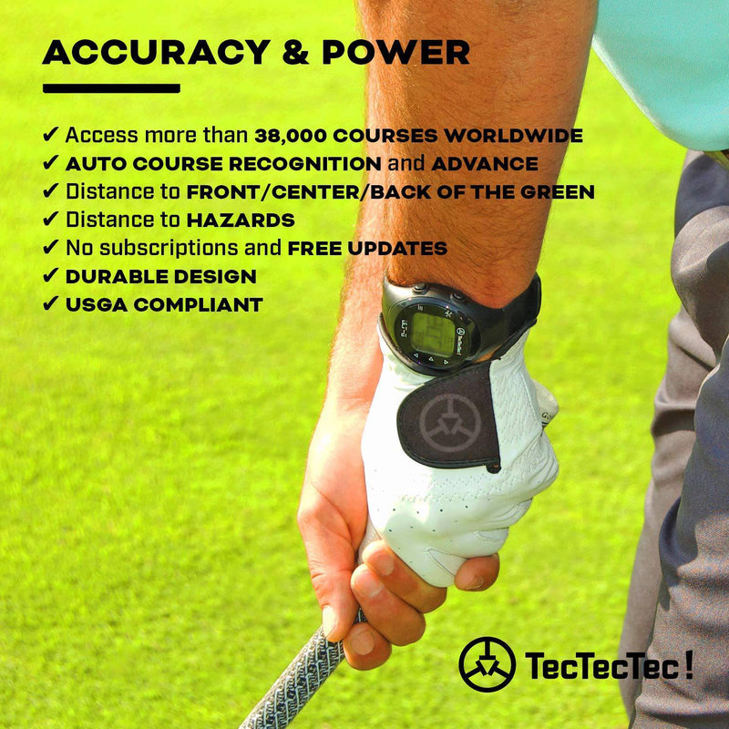 TecTecTec ULT-G Golf GPS Watch, Preloaded Worldwide Courses, Lightweight, Simple, Easy-to-use Golf Watches - Golf Gift