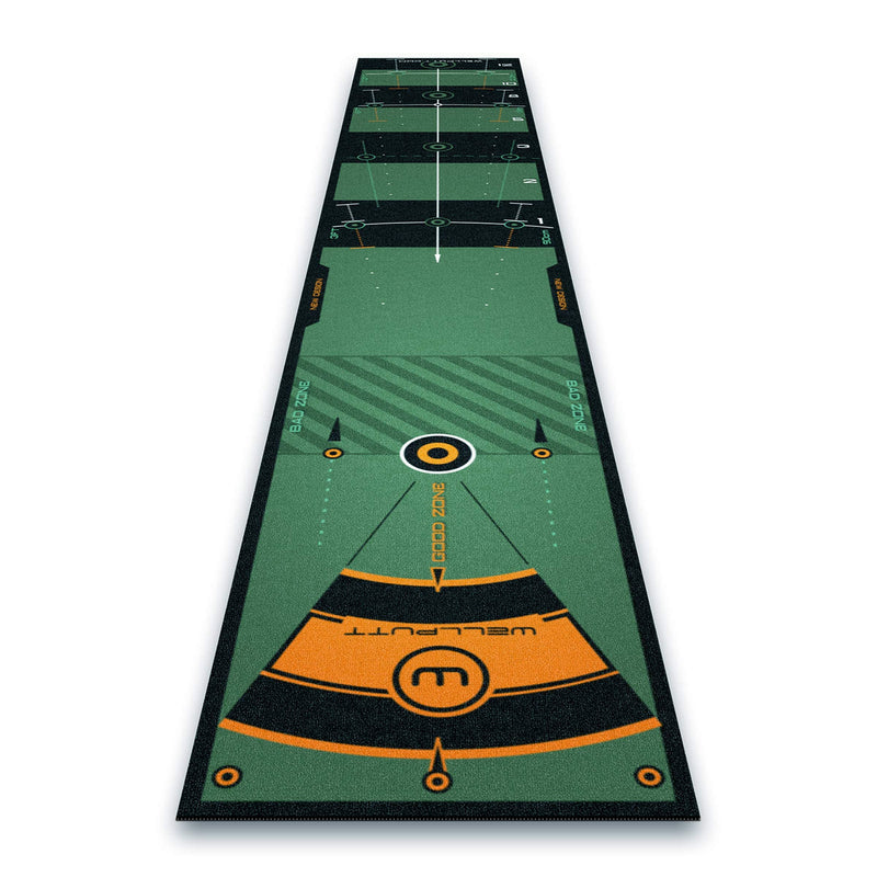 Wellputt - Golf Putting Training Mat - 3m / 10ft Green - Golf Gift