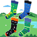 Jeasona Golf Socks for Men – 4-Pair Gift Set for Golf Lovers
