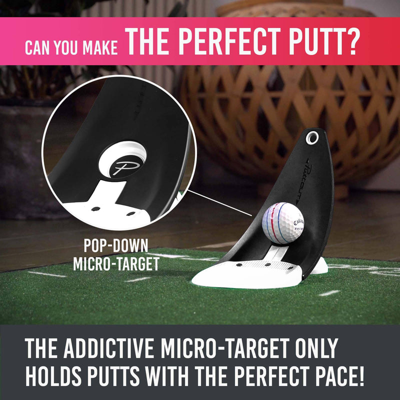 PuttOUT Premium Pressure Putt Trainer - Perfect Your Golf Putting, Orca - Golf Gift