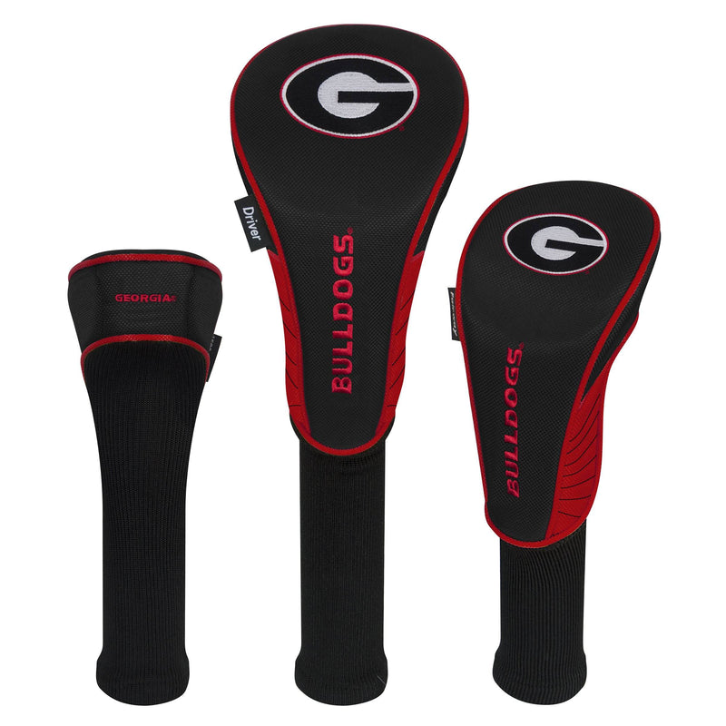 Team Effort Georgia Bulldogs Set of Three Headcovers - Golf Gift