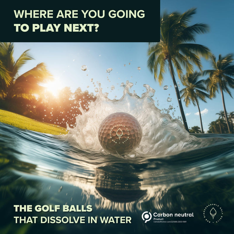 Biodegradable Golf Balls | Water Dissolvable | Eco Friendly Golf Gift | Water Soluble | Perfect for Outdoor Practice | Dissolves in 2-4 Weeks (24) - Golf Gift