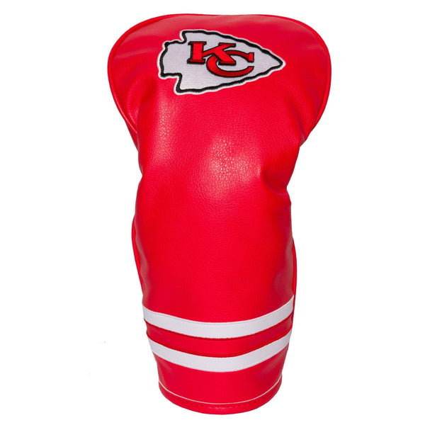 TEAM GOLF NFL Kansas City Chiefs Vintage Driver Head Cover Vintage Driver Golf Club Headcover, Form Fitting Design, Retro Design & Superb Embroidery - Golf Gift