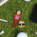 Ayrton Senna Tribute Golf Divot Tool & Helmet Ball Marker