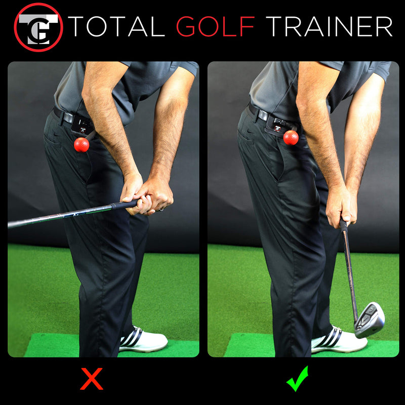 TOTAL GOLF TRAINER HIP Aid - Increases Club Speed, Power & Distance - Proper Hip Turn/Posture/Rotation - Eliminate Chicken Wing/Sliding/Early Extension - Golf Gift