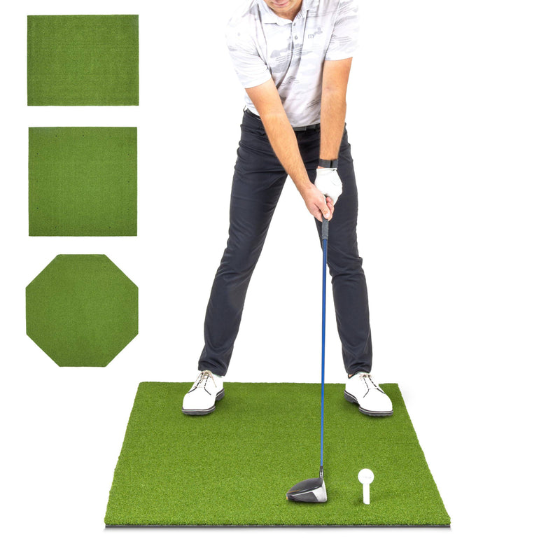 GoSports Golf Hitting Mats Artificial Turf Mats For Indoor/Outdoor Practice - Choose Your Size,Green - Golf Gift