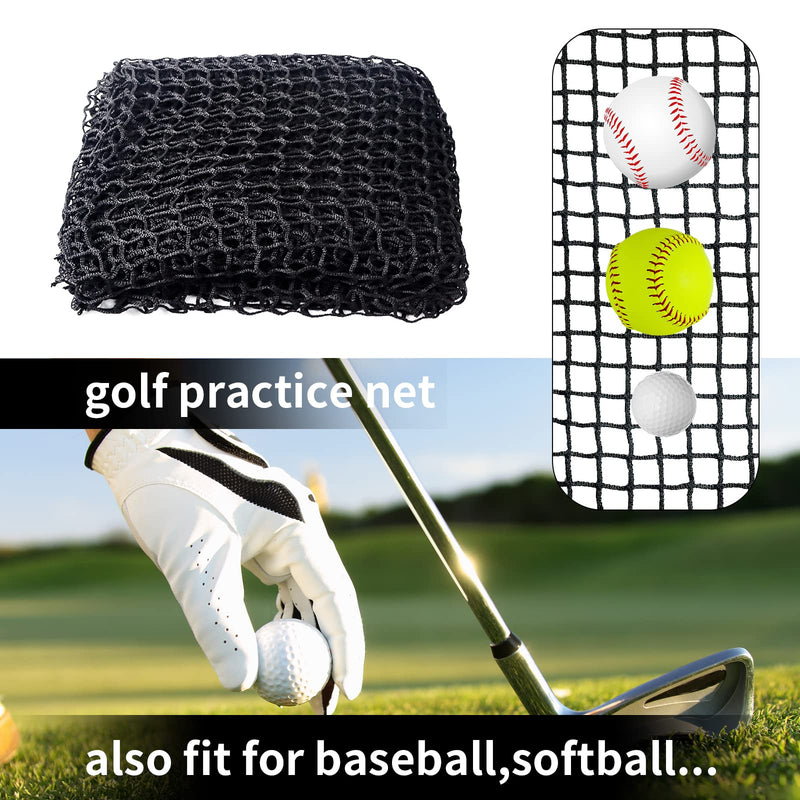 Tongmo Golf Cage Net - 10x10x10ft, Golf Hitting Net and Personal Driving Range for Indoor and Outdoor Practice, Hang for Ceiling, Garage, Basement, or The Frame You Made (10x10x10ft) - Golf Gift