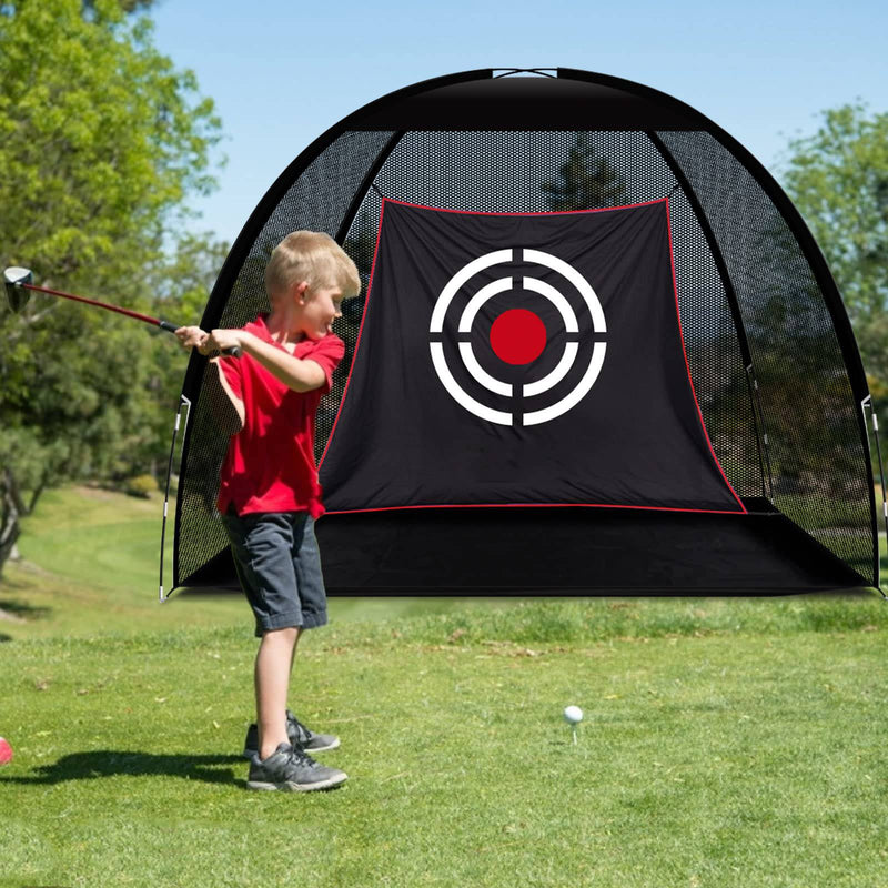 Golf Practice Hitting Nets for Backyard Driving Indoor Use Heavy Duty Practice Golf Driving Nets for Backyard Premium Portable Golf Impact Nets Cages with Frame and Net for Men - Golf Gift