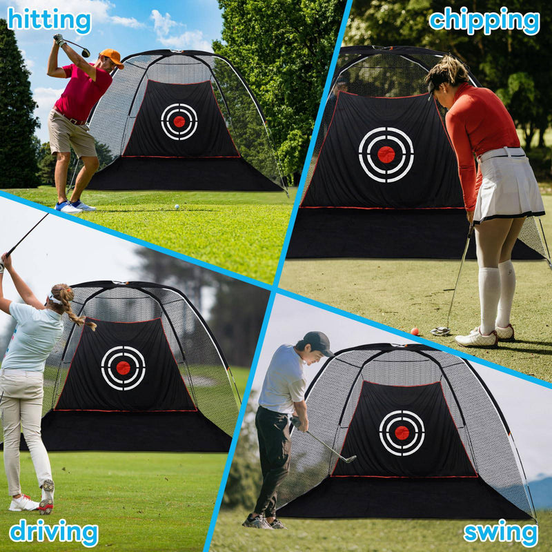 Achda Golf Practice Net: Golf Driving Hitting Swing Chipping Net in Backyard Garden - Golf Gift