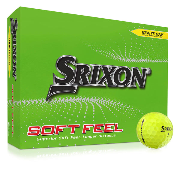 Srixon Soft Feel 13 - Dozen Golf Balls - Distance and Low Compression Golf Balls - Golf Gifts and Golf Accessories, TOUR YELLOW - Golf Gift