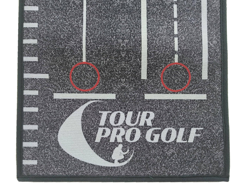 Tour Pro Golf Putting Mat Wooden Crystal Velvet Material Training Aid Perfect to Practice Putting Hole More Putts a Great Golf Gift (Grey) - Golf Gift