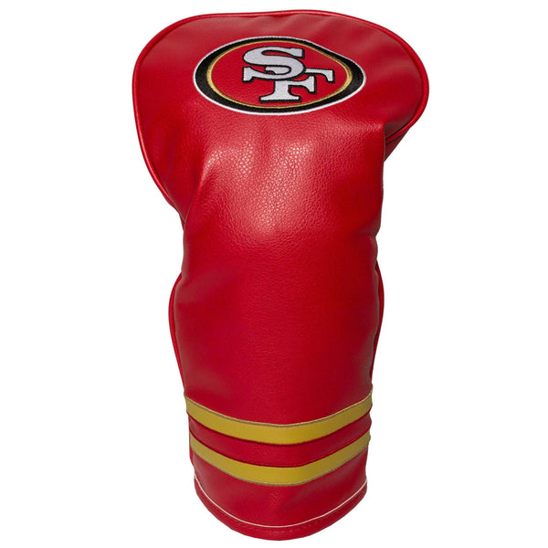 Team Golf NFL San Francisco 49ers Vintage Driver Head Cover Vintage Driver Golf Club Headcover, Form Fitting Design, Retro Design & Superb Embroidery - Golf Gift