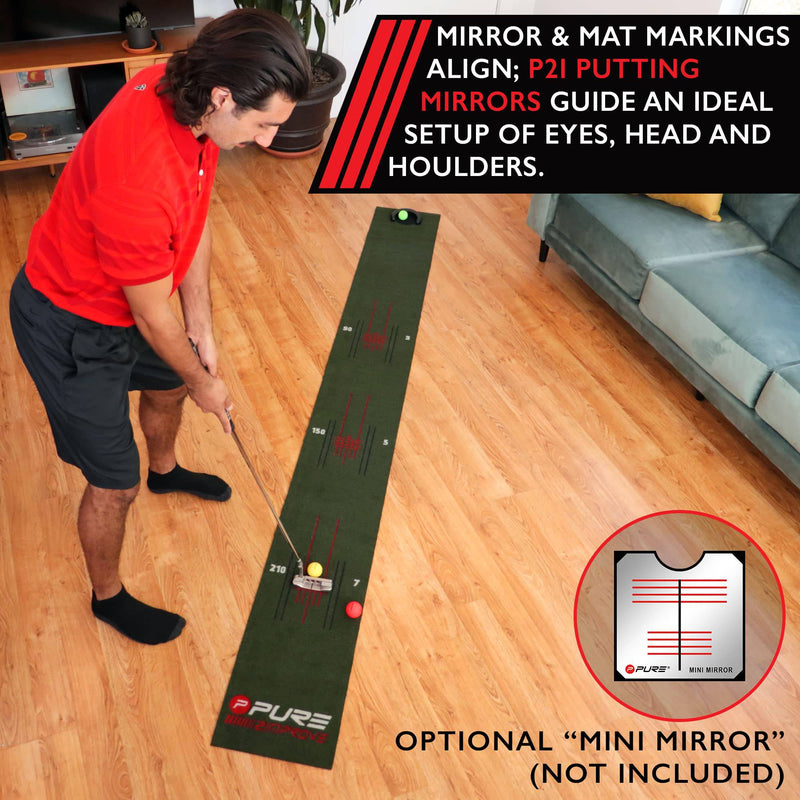 Pure2Improve Perfect Stroke Putting Mat - Golf Gift