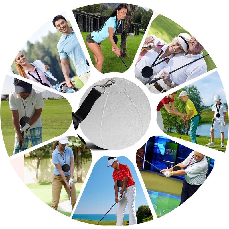 AXKAL Golf Swing Trainer Training Aid Practice Posture Correction Aids for Men Women Kids Beginner (Grey) - Golf Gift