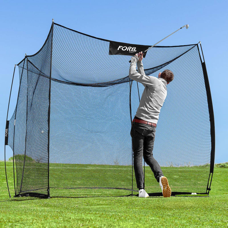 FORB ProFlex Driving Golf Net - Pop-Up Golf Practice Net | Garden/Home Golf Training Equipment | Golf Hitting Net | Portable Design + Carry Bag | Easy Set Up - Golf Gift