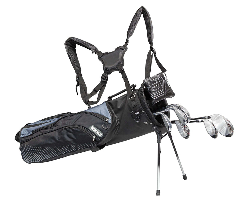 Longridge 7" Tri Lite Carry Golf Bag - Blk/Silver - Golf Gift