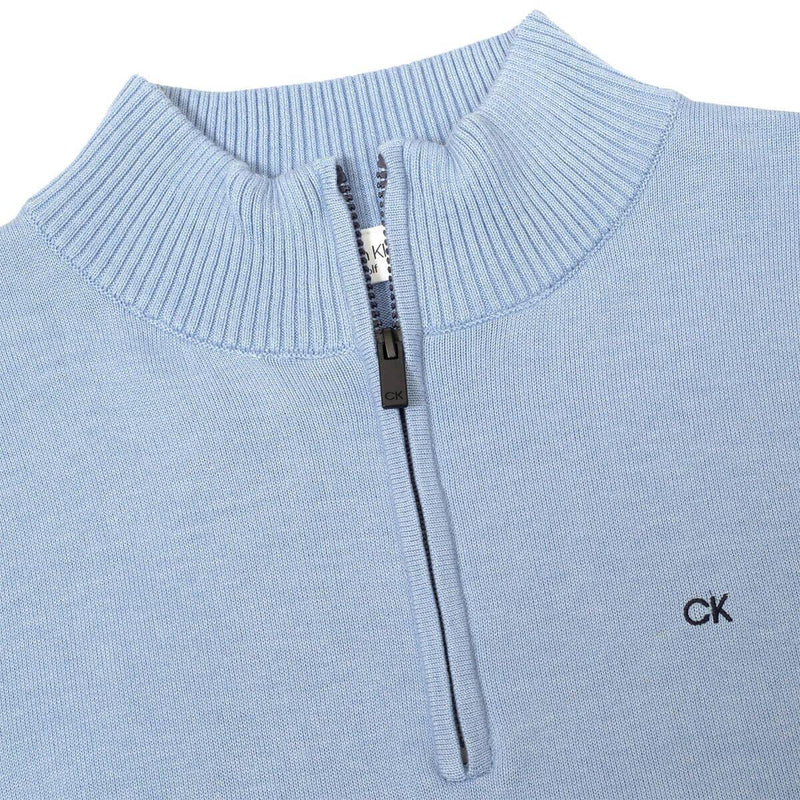 Calvin Klein Mens Campus 1/2 Zip Sweater - Blue/Navy - XL - Golf Gift