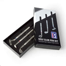 PGA Tour Golf Club Pen Set in Gift Box – 3-Piece Silver