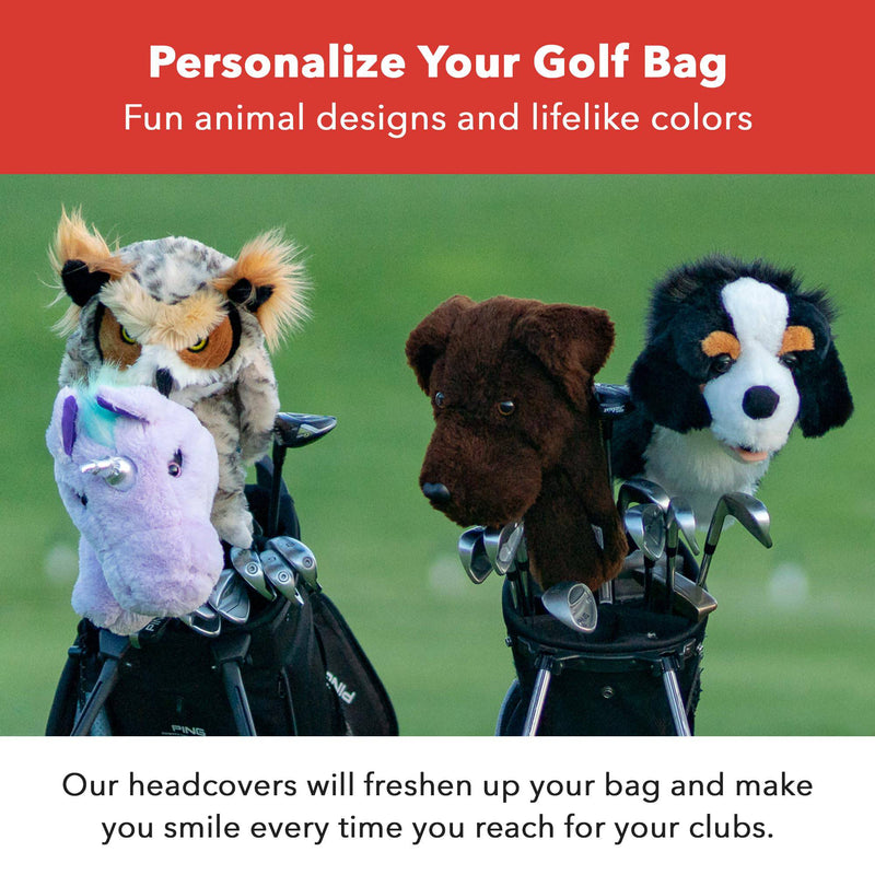 Daphne's Corgi Novelty Golf Driver Headcover - Brown - Golf Gift