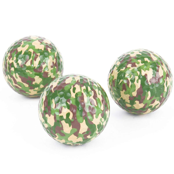 Gift Republic Camo Golf Balls 3-pack Novelty Gift for Golfers Camouflage Gofl Balls Funny Golfing Gift - Golf Gift