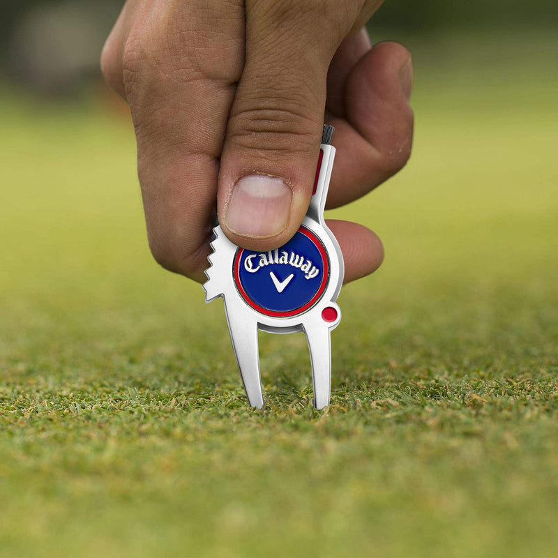 Callaway 4-in-1 Divot Tool - Red, White & Blue - Golf Gift