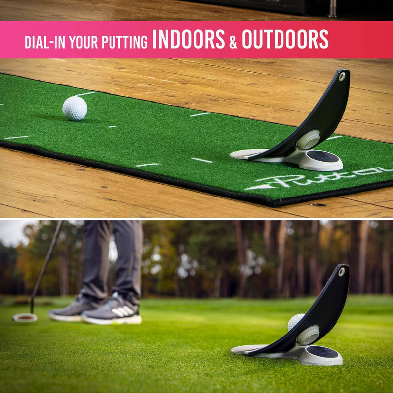 PuttOUT Premium Pressure Putt Trainer - Perfect Your Golf Putting, Orca - Golf Gift