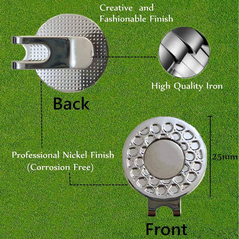 Ashton and Finch Magnetic Golf Ball Marker & Hat Clip Set - Bandit Design, Premium Men's Golfing Gift - Golf Gift