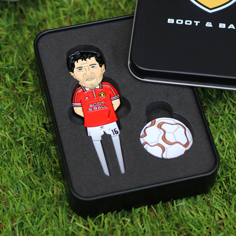 Keane & Cantona Man United Golf Divot Tool & Ball Marker - Golf Gift