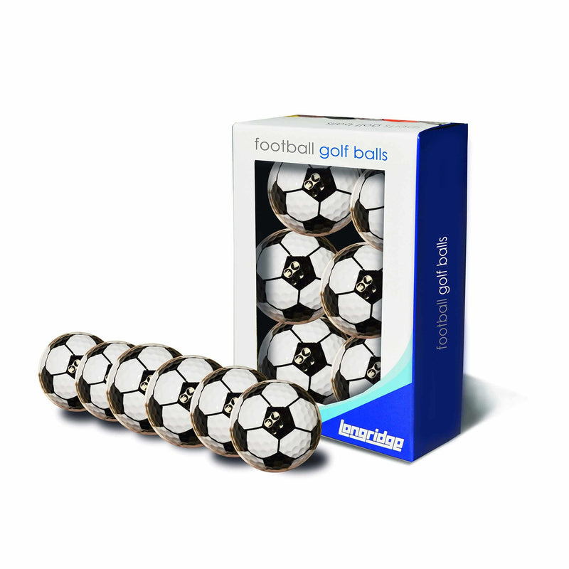 Longridge Football Golf Balls (Pack of 6) - Golf Gift