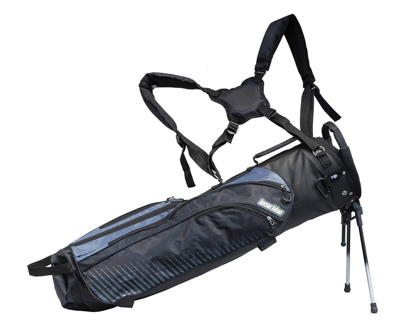 Longridge 7" Tri Lite Carry Golf Bag - Blk/Silver - Golf Gift