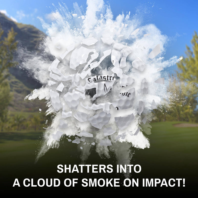 Shanker Golf Prank Balls - Shatter on Impact - Funny Joke for Golfers (Sleeve of 3, Novelty) - Golf Gift