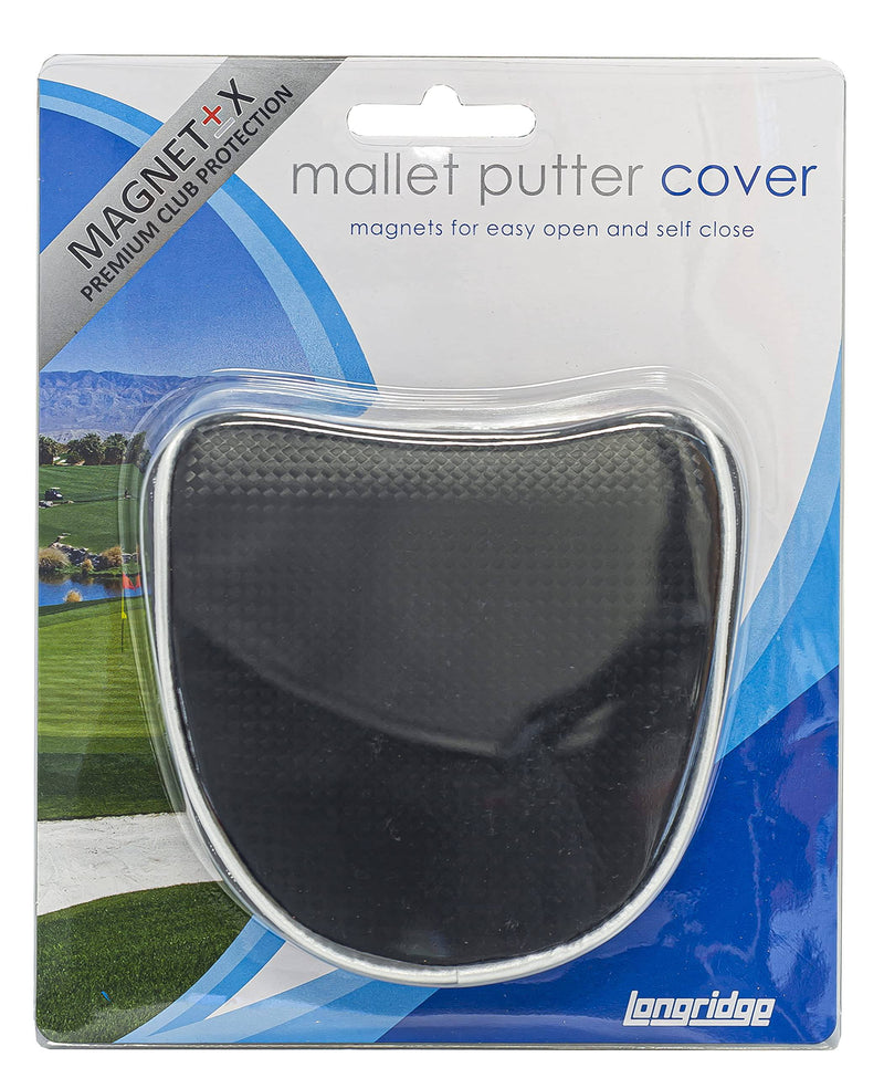 Longridge Golf Magnetix Mallet Putter Cover Club Head Protector - Golf Gift