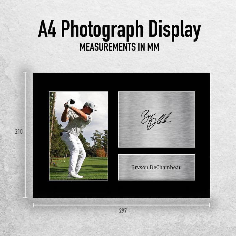 HWC Trading A4 Bryson DeChambeau Gifts Printed Signed Autograph Picture for Golf Memorabilia Fans - A4 - Golf Gift