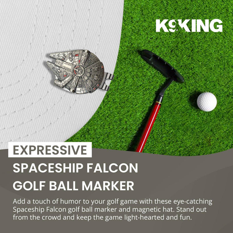 K9King Ultimate Star War Falcon Golf Ball Marker | Golf Ball Marker Set | Premium Accessories for Enhanced Golfing Fun and Funny Golf Gifts for Men - Women Golfers - Golf Gift