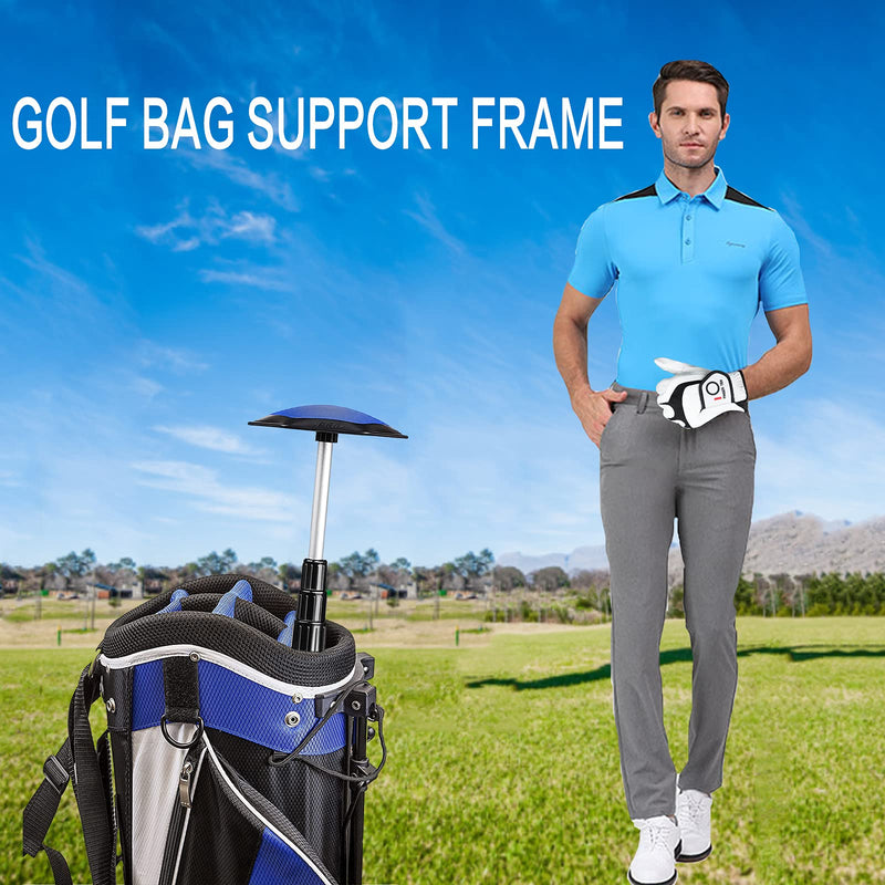 Adjustable Golf Travel Bag Support Rod Golf Club Arm Stiff Alloy Rod for Golf Bag Adjustable 4 Telescoping Section, Golf Support Cover Stick Bag Protective Golf Bag Support Frame (Navy 20-53") - Golf Gift