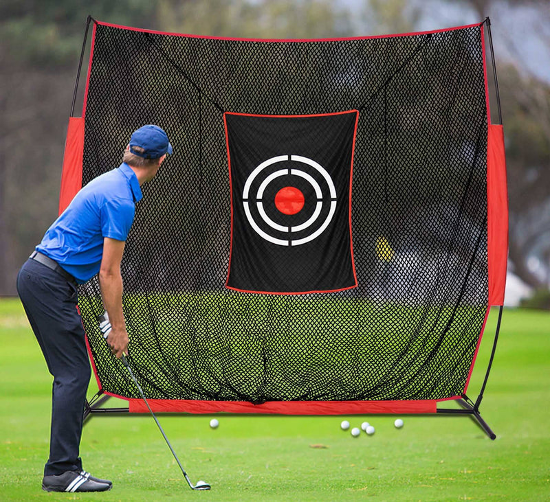 Golf Practice Hitting Nets for Backyard Driving Indoor Use Heavy Duty Practice Golf Driving Nets for Backyard Premium Portable Golf Impact Nets Cages with Frame and Net for Men - Golf Gift