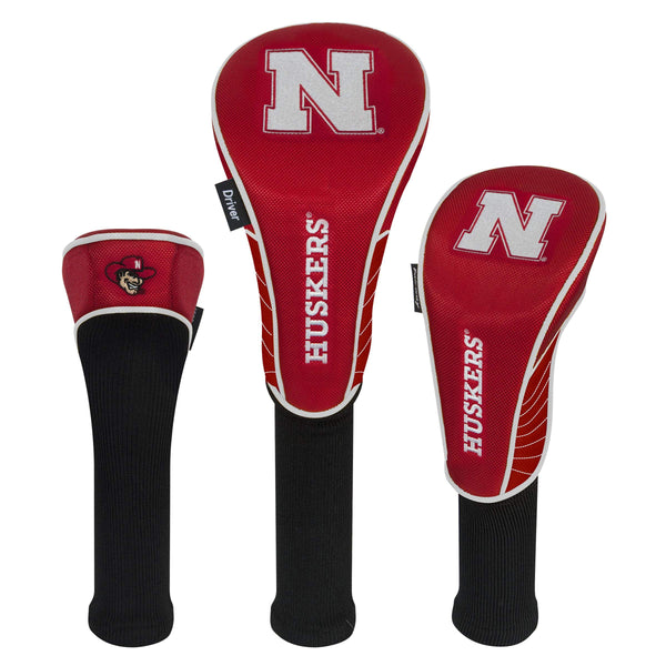 Team Effort Nebraska Cornhuskers Set of Three Headcovers - Golf Gift