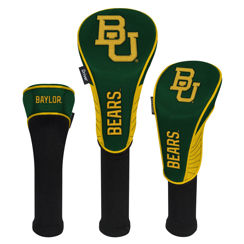 Team Effort Baylor Bears Set of Three Headcovers - Golf Gift