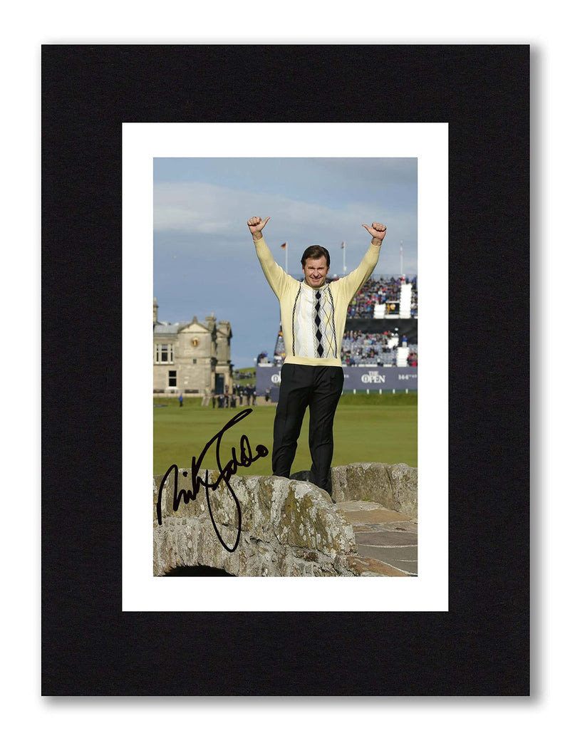 Nick Faldo - 2015 Open Farewell Appearance - Golf Signed 8x6 Inch Mounted Photo Print Pre Printed Signature Autograph Gift, Ready To Be Framed. Wall Art Artwork - Golf Gift