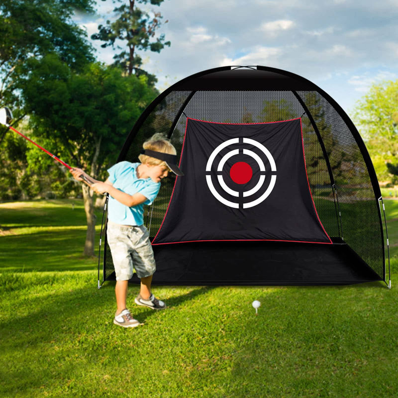 Golf Practice Hitting Nets for Backyard Driving Indoor Use Heavy Duty Practice Golf Driving Nets for Backyard Premium Portable Golf Impact Nets Cages with Frame and Net for Men - Golf Gift